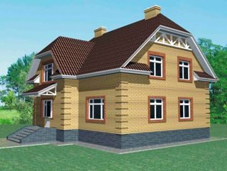 Проекты домов из кирпича с мансардой в Челябинске