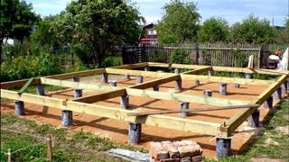 Столбчатый фундамент для каркасного дома