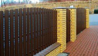 Забор из евроштакетника под ключ